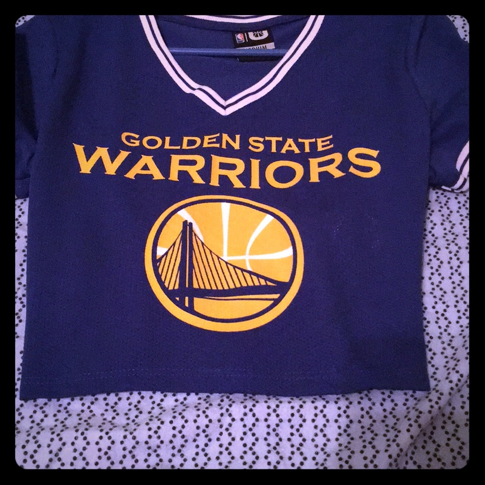 Golden state  warriors crop top